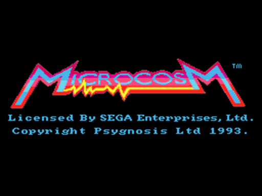 Microcosm title screen for Sega Mega CD